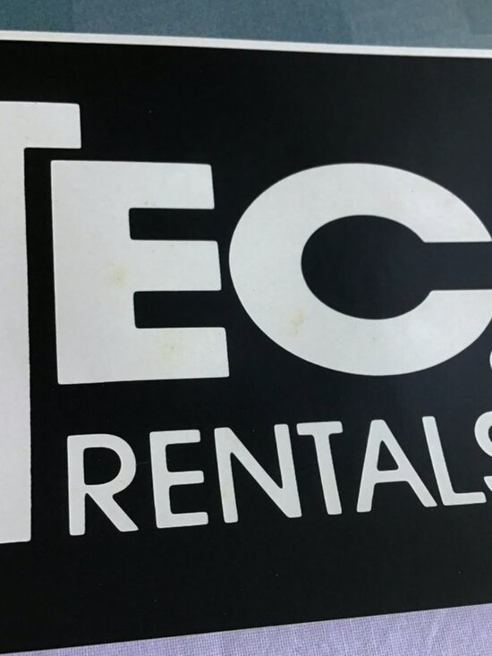 Simtec Computer Rentals Poster Vintage 80s 90s Tech Graphic Decor - Picture 7 of 15